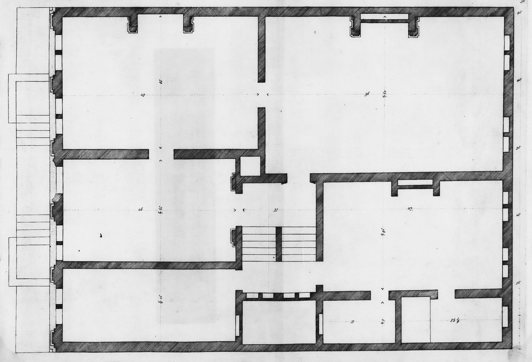 Plano de la planta de una vivienda