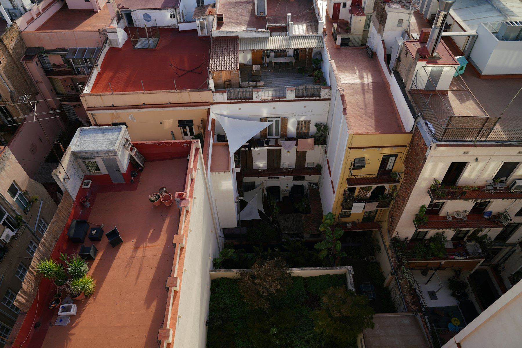 Terrazas de áticos en edificios de viviendas