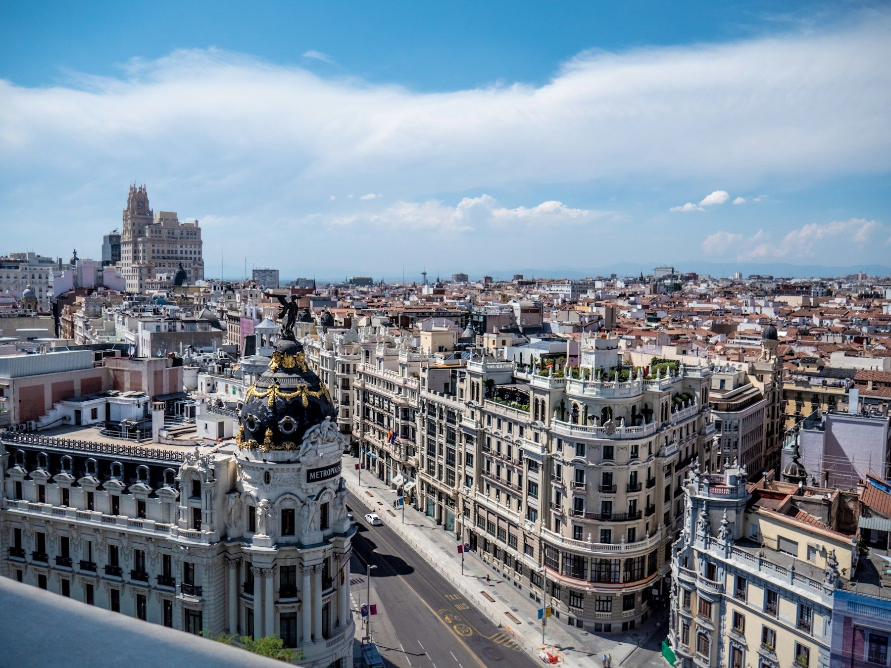 Vista de los tejados de Madrid